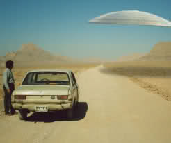 car and UFO